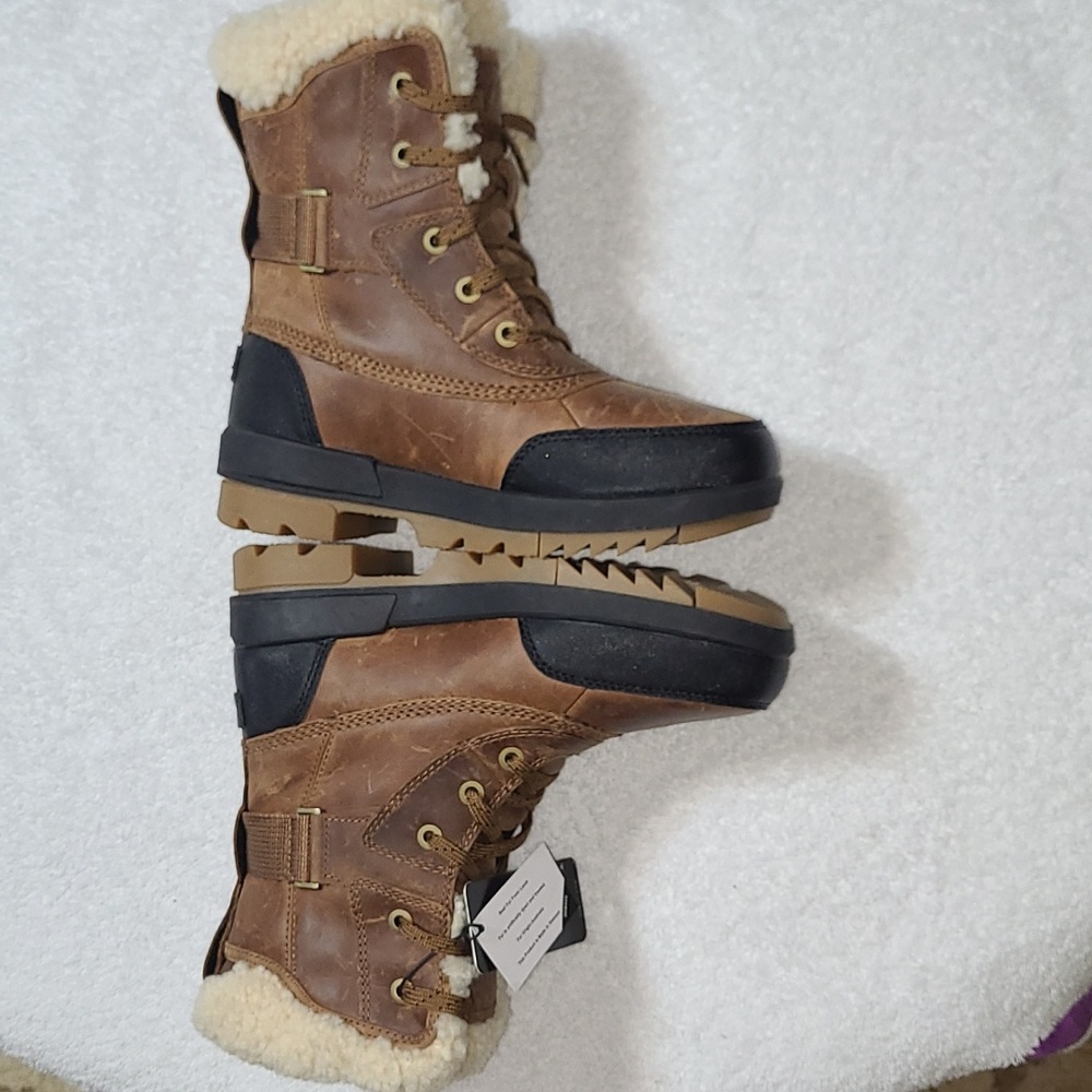 SOREL Tivoli IV Parc Waterproof Leather Snow Boots Size 5.5 Women's - Picture 9 of 13